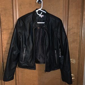 Faux Leather Biker Jacket